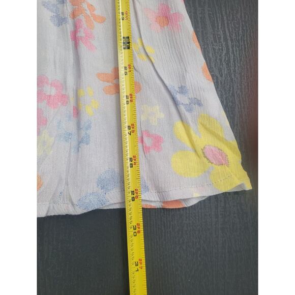 NWT UNIF Dew Flower Print Babydoll Mini Dress Sz XS Blue Mod Retro 70s Cottage - Picture 9 of 9